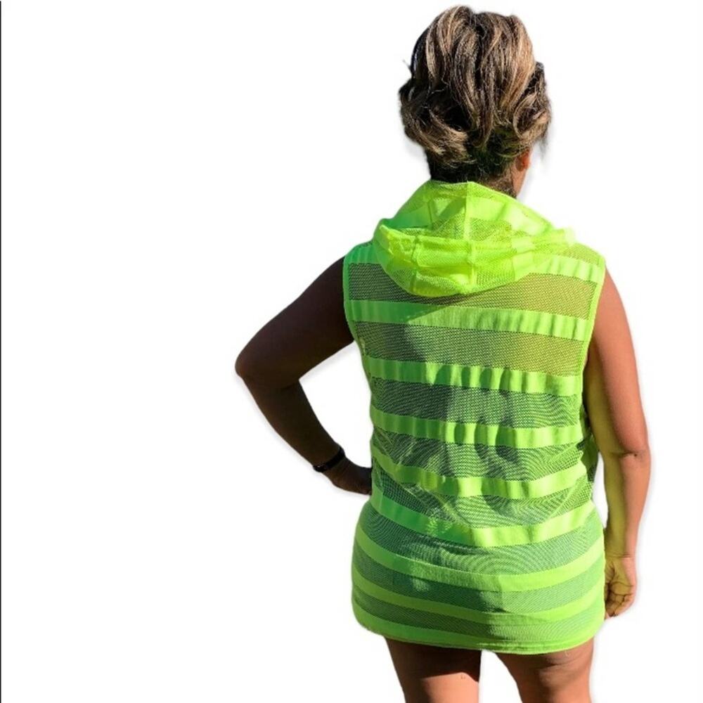 Neon Yellow INC International Concepts Bathing Suit Cover Up Size Large